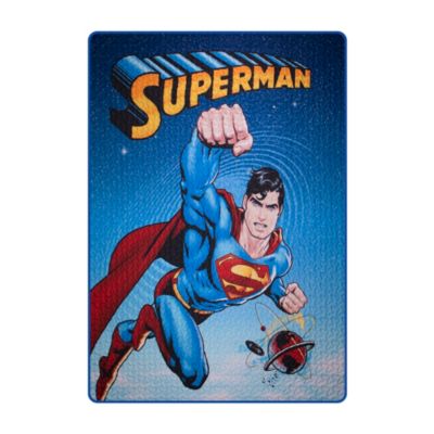 Licensed DC Superman Universe Man of Steel Reversible Twin Size Stitched Quilt 