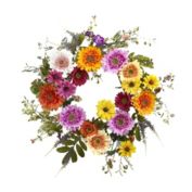 Nearly Natural 26" African Sunflower Wreath