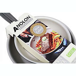 Anolon Advanced Hard-Anodized Nonstick French Skillet (10 & 12 - Inch, Pewter)