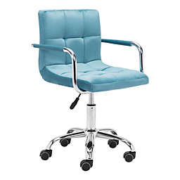 Zuo Modern. Kerry Office Chair Blue.