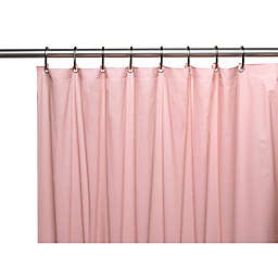 Carnation Home Fashions Hotel Collection, 8 Gauge Vinyl Shower Curtain Liner with Weighted Magnets and Metal Grommets - Pink 72
