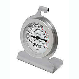 Crestware Stainless Steel Round Dial Fridge/ Freezer Thermometer