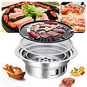 Stock Preferred Portable Non-Stick Charcoal Cooking BBQ Grill in 40x23.5x13.5cm Stainless Steel