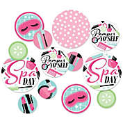 Big Dot of Happiness Spa Day - Girls Makeup Party Giant Circle Confetti - Party Decorations - Large Confetti 27 Count