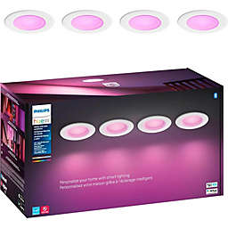 Hue Philips - White With Color Ambiance 5/6 inch High Downlight 4-Pack