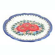 Blue Rose Polish Pottery A257 Andy Dinner Plate