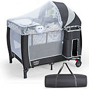 Costway Portable Baby Playard with Changing Station and Net