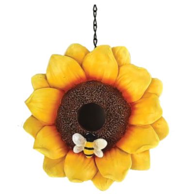 Santa's Workshop Outdoor Decorative 7.5" Resin Sunflower Bird House