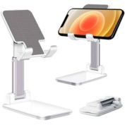 SANOXY Adjustable Cell Phone Tablet Stand Desktop Holder Mount Mobile Phone iPad iPhone-white