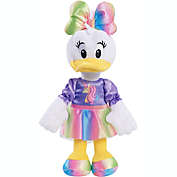 Disney Junior Minnie Mouse 8-Inch Small Unicorn Daisy Beanbag Plush, Daisy Duck Rainbow Unicorn Dress