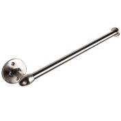 Aviano Hardware   Wall Mounted Metal Paper Towel Holder   Roll Organizer for Kitchen   Hanging Paper Towel Holder   Napkin Holder (Satin Nickel)