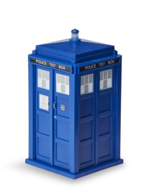 Doctor Who Electronic TARDIS Talking Money Bank - Features Speech & Sound Effects, Flashing Lantern Light & Opening Front Doors - Deposit Coins & Save Money Inside Police Box - Bigger On The Inside!