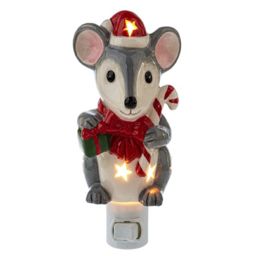 Ganz Mouse with Cut out Stars Night Light 6 Inch Multicolor Plug In
