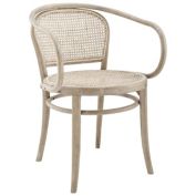 Saltoro Sherpi Oliana Wood Dining Armchair, Gray