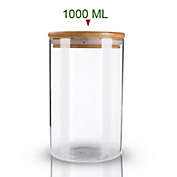 Kitcheniva Airtight Food Storage Glass Mason Jars Canister Set, 1000ml