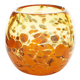 Accent Plus Home Decorative Durable Orange Bowl Vase