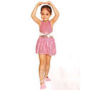 Northlight Pink and Silver Ballerina Girl Child Halloween Costume - Large