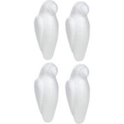 Bright Creations Foam Parrot, Arts and Crafts Supplies (8 x 3.25 x 3.75 in, 4-Pack)