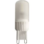 Signature Home Collection Set of 3 White Frosted LED Light Bulbs with G9 Socket Base 2.25"
