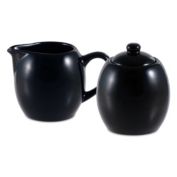Amsterdam Cream & Sugar Set - Black