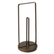 mDesign Metal Free-Standing Modern Toilet Paper Stand, Holds 3 Rolls