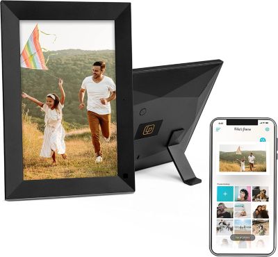 Lifeprint 10" Inch Smart Wi-Fi Digital Picture Frame   Brilliant HD Photo Display with Free Cloud Storage   Share Pictures from Smartphone & Invite Friends Via App - Black
