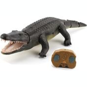 Top Race Remote Control Crocodile, Prank Crocodile RC Animal Toy, Looks Real Feels Real