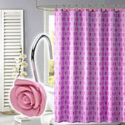 Kitcheniva 12-Pieces Decorative Rose Flower Shower Curtain Hooks