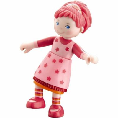HABA Little Friends Lilli - 4&quot; Dollhouse Toy Figure with Pink Hair