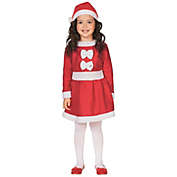 Northlight 26&quot; Red and White Girls Santa Costume With a Dress and Hat   6-8 years