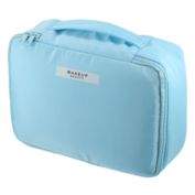 Unique Bargains Makeup Bag, Large Cosmetic Travel Bag Make Up Brush Organizer Bag Toiletry Bag for Women, Blue