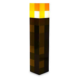 Minecraft Brown Stone Torch Plug-In Nightlight With Auto Dusk To Dawn Sensor   LED Mood Light For Kids Bedroom, Play Room, Hallway   Home Decor Room Essentials   Video Game Gifts And Collectibles