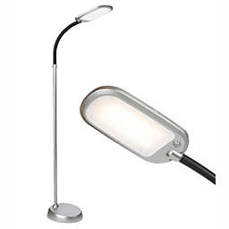 Litespan Slim LED Floor Lamp - Silver