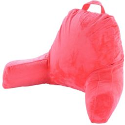 Cheer Collection Shredded Memory Foam TV Pillow  & Backrest - Pink