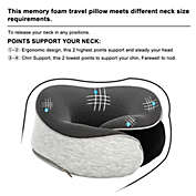 Infinity Merch Airplane Pillow and Cervical Neck Pillow for Kids in Gray