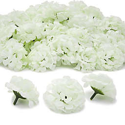Bright Creations Artificial Flowers, Mini Hydrangeas for Arts & Crafts (Light Green, 2 In, 60 Pack)