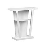 Monarch Specialties I 2560 Accent Table - 32&quot;L / White Hall Console