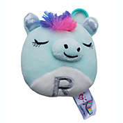 Scented Squishmallows Justice Exclusive Crystal the Unicorn Letter &quot;R&quot; Clip On Plush Toy