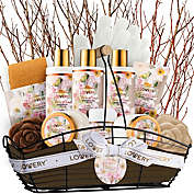 Lovery Vanilla Coconut Home Spa Gift Basket, 13 Piece