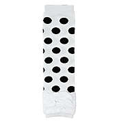 Wrapables Ruched and Dots Baby Leg Warmers, White Ruched and Dots