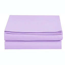 Elegant Comfort Flat Sheet 1500 Thread Count Quality 1-Piece King Size in Purple