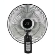 Sunpentown Adjustable 16" Wall Mount Fan with Remote Control, 3 Speeds and 3 Wind Modes