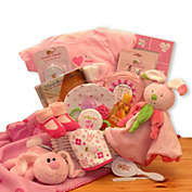 GBDS Hunny Bunny&#39;s New Baby Gift Basket - baby bath set -  baby girl gifts - new baby gift basket