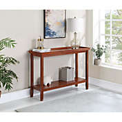 Convenience Concepts Ledgewood Console Table with Shelf, Red