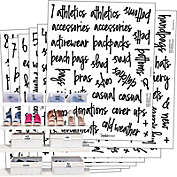 Talented Kitchen 224 Closet, Clothing, Shoes & Sports Labels. 224 Script Label Stickers. Water Resistant. Decals Storage Organization for Bins Baskets & Containers (Set of 224-Closet Clothing & Shoes)
