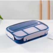 Infinity Merch Lunch Box Food Container Picnic Bento Storage 4 Compartments in Blue02