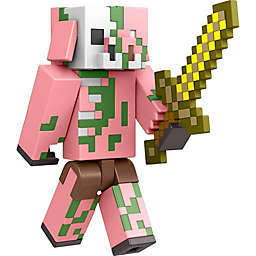 Minecraft Craft-A-Block Zombie Figure, Authentic Pixelated Video-Game Character