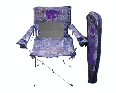 Rivalry Kansas State Sports Team Logo Outdoor Travel Camoing Tailgate Realtree Camo Chair