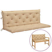 vidaXL Cushion for Swing Chair Beige 59.1" Fabric