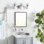 Stock Preferred Three Light Sconce in Nickle